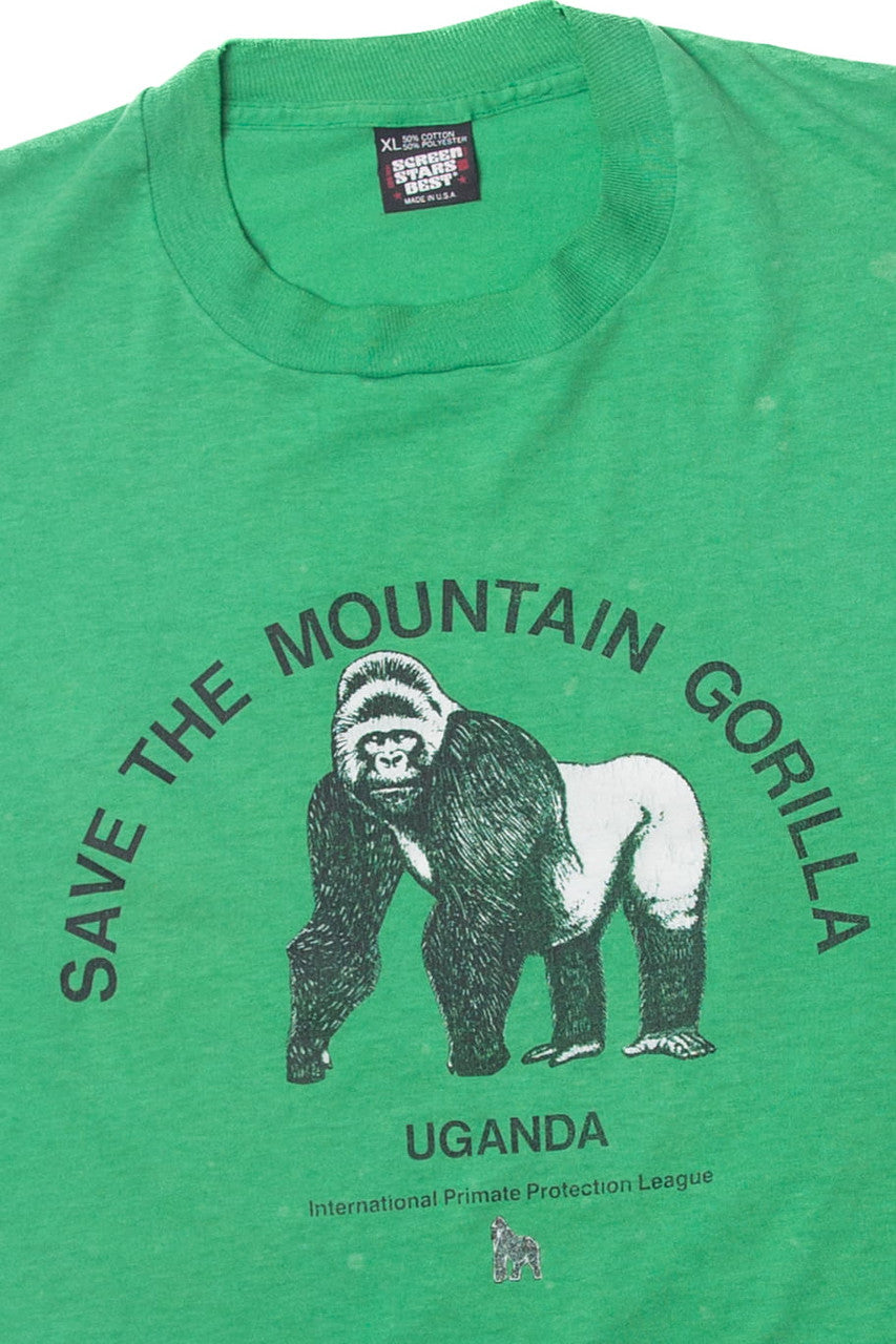 Vintage  "Save The Mountain Gorilla" Screen Stars T-Shirt