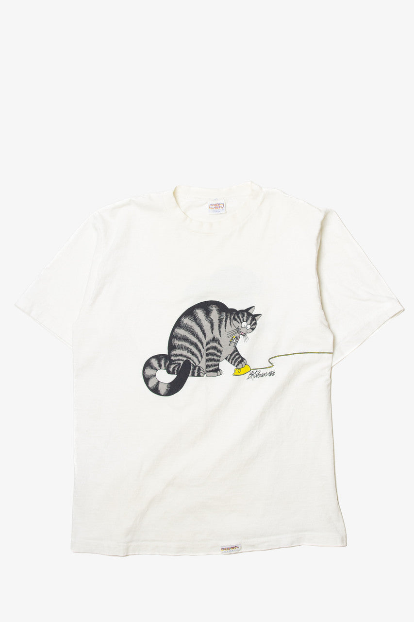 Vintage Cat And Computer Mouse Crazy Shirtz T-Shirt (1990s)
