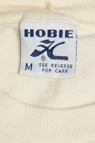 Vintage "Surfosaurs" Surfing Dinosaur Hobie T-Shirt (1980s)