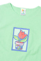 Vintage Flower Pot Tropical Escape T-Shirt