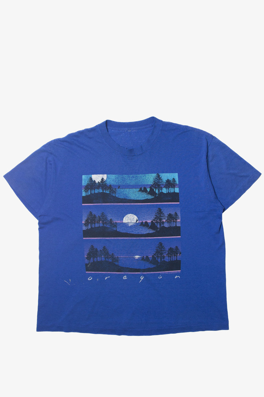 Vintage  Distressed Oregon T-Shirt (1990s)