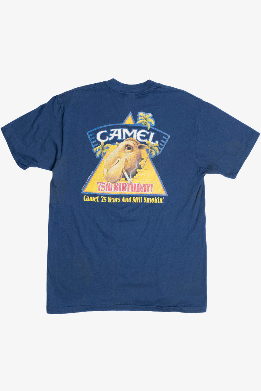 Vintage 1988 Camel 75th Birthday Single Stitch T-Shirt (1980s)