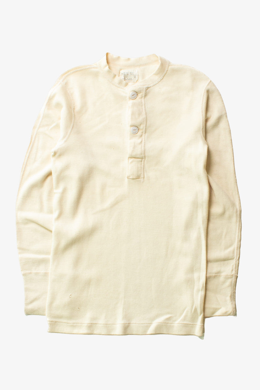 Vintage Thermal Henley Shirt (1960s)