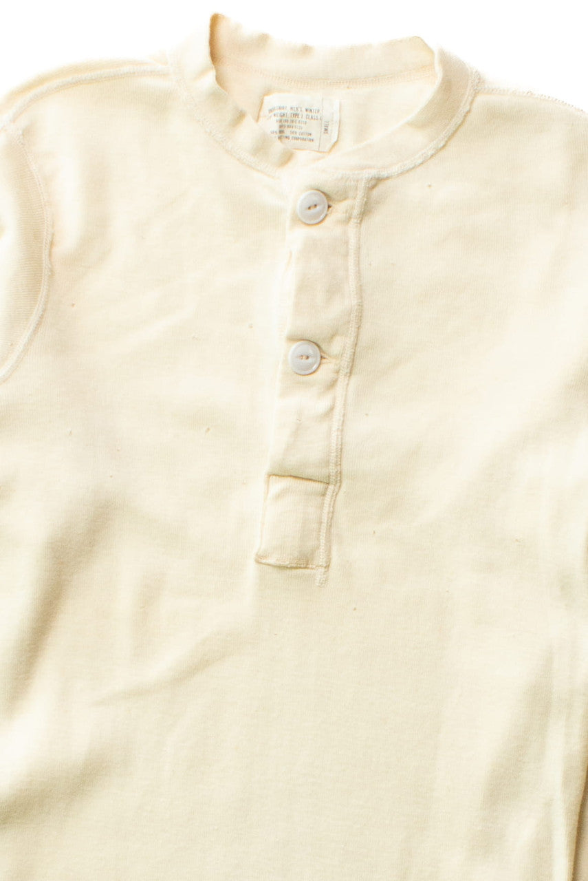 Vintage Thermal Henley Shirt (1960s)