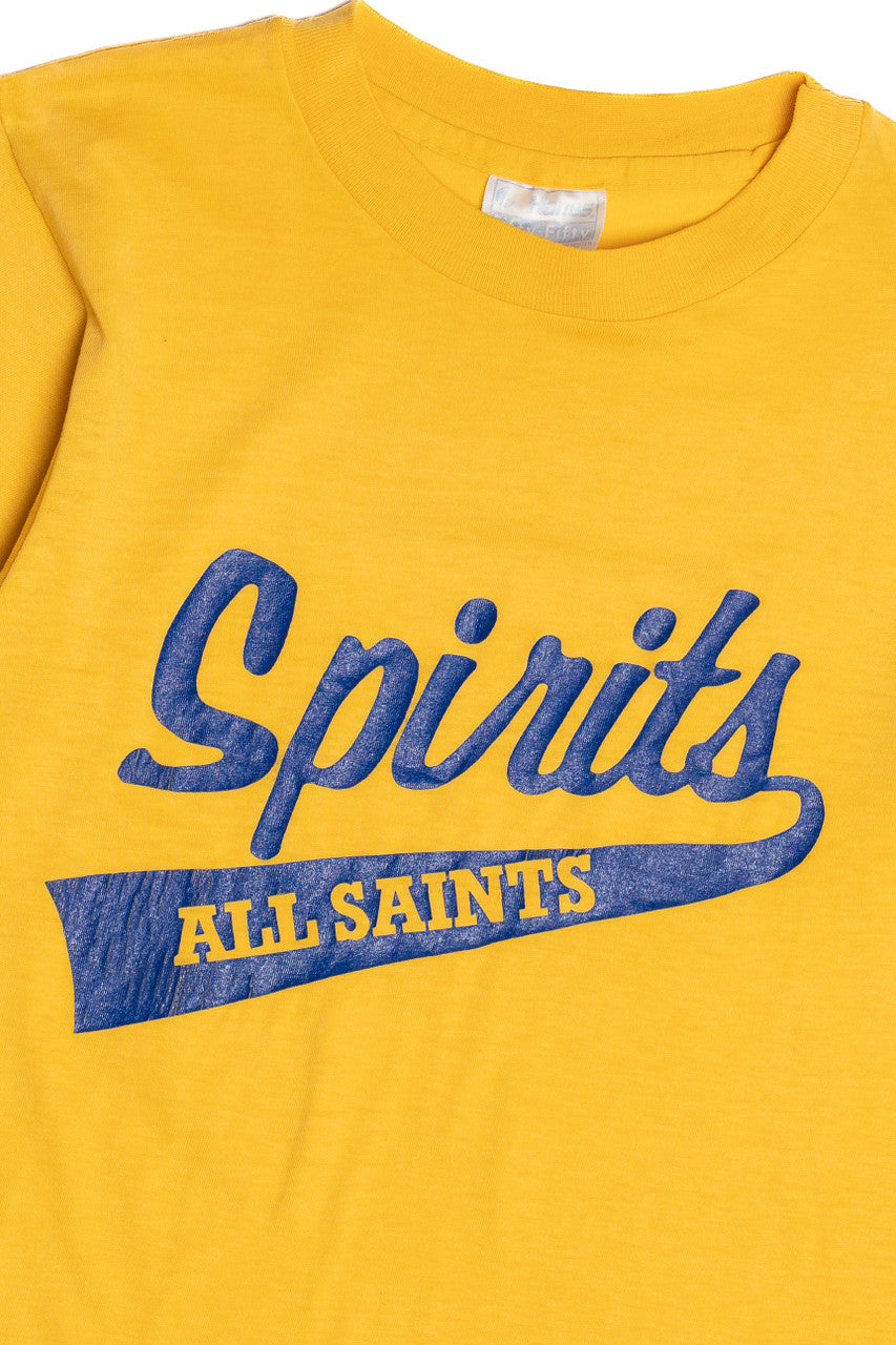 Vintage "All Saints Spirits" Paper Thin Single Stitch T-Shirt (1980s)