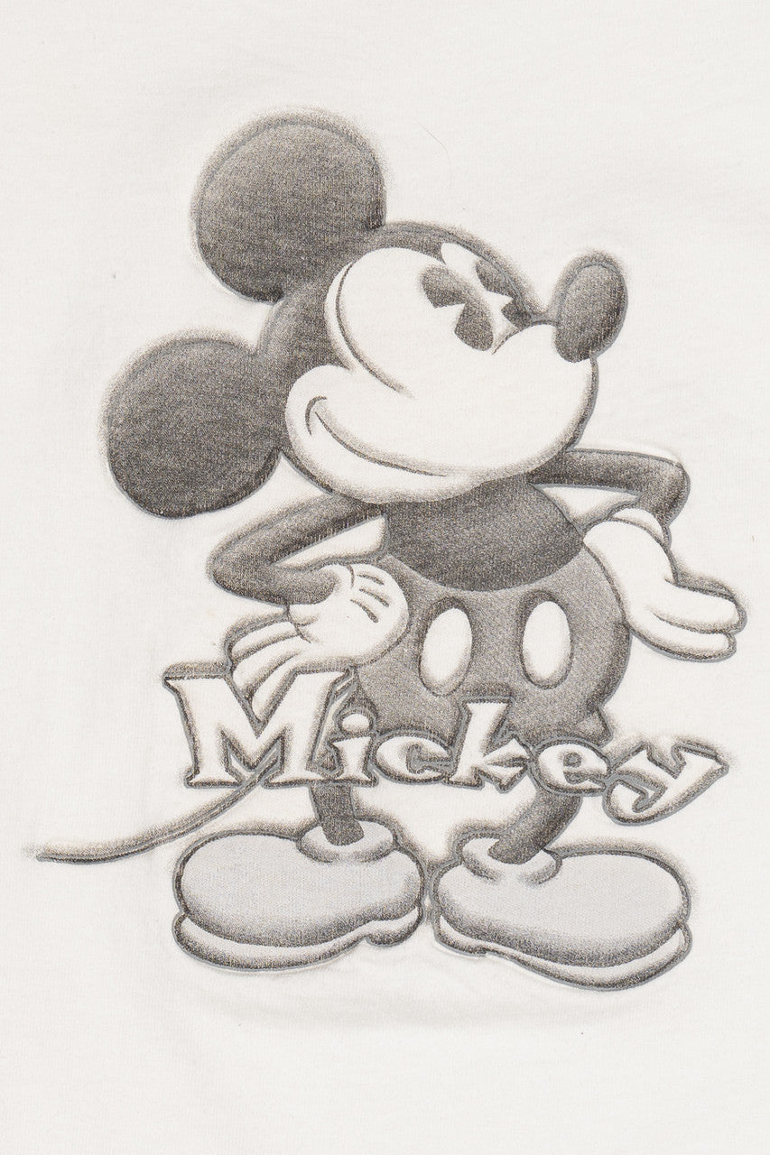 Vintage "Mickey" Mickey Mouse Embossed Print Disney Store T-Shirt (2000s)