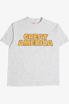 Vintage "Great America" Neon Orange Single Stitch T-Shirt (1990s)