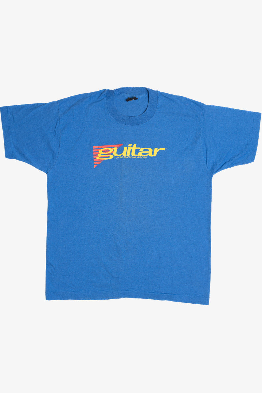 Vintage "Guitar For The Practicing Musician" Magazine Screen Stars T-Shirt (1990s)
