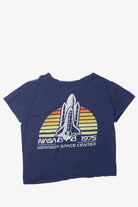 Nasa 1975 Kennedy Space Center Crop Top T-Shirt
