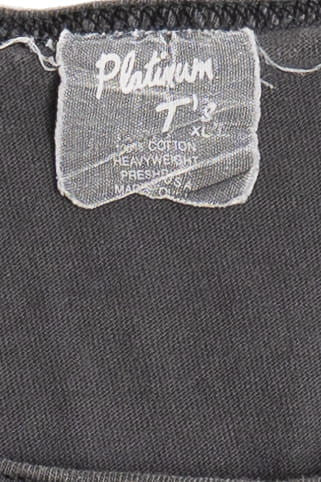 Vintage Fish Graphic Triathlon Faded Black T-Shirt Tank Top (1990s)