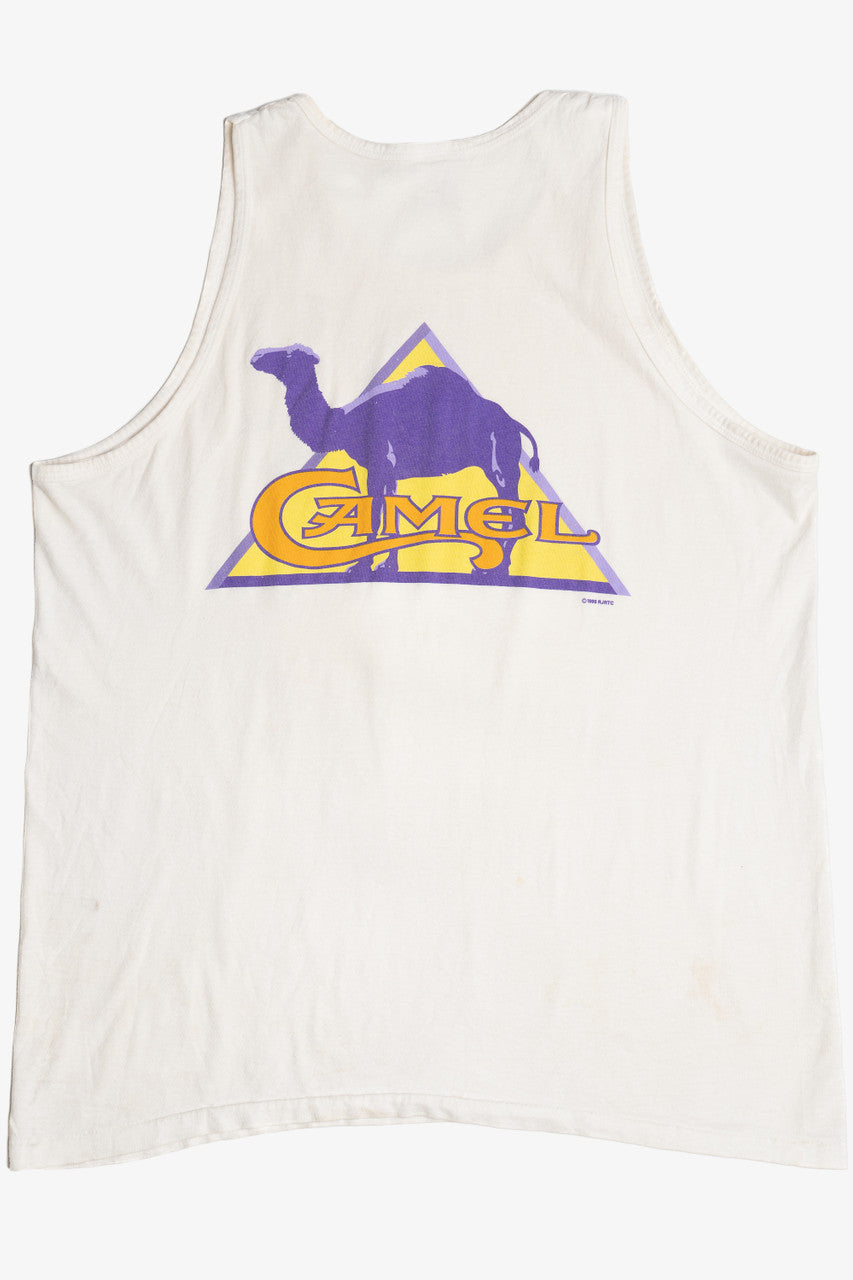 camel cigarettes vintage clothing Vintage Camel Cigarettes Logo T-Shirt Tank Top (1990s) – Ragstock
