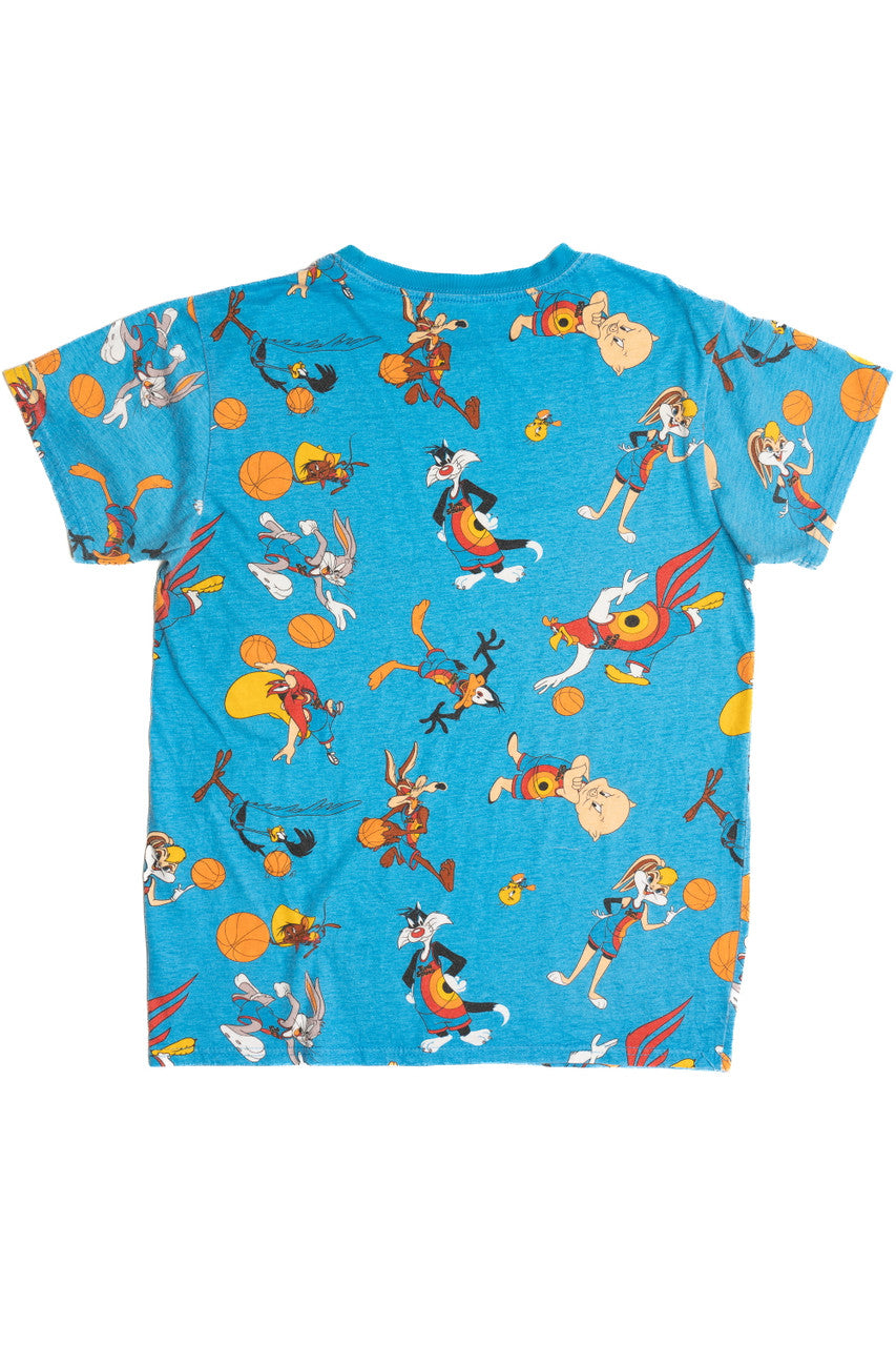Recycled Looney Tunes Toon Squad All Over Print T-Shirt