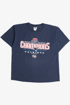 Vintage 2001 AFC Champions Patriots NFL Lee Sport T-Shirt (2000s)