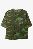Vintage Cutoff Half Sleeve Camouflage T-Shirt (1990s)