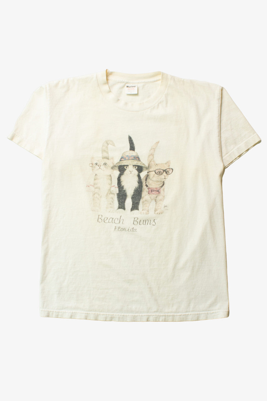Vintage Beach Buns Cats T-Shirt (1990s)