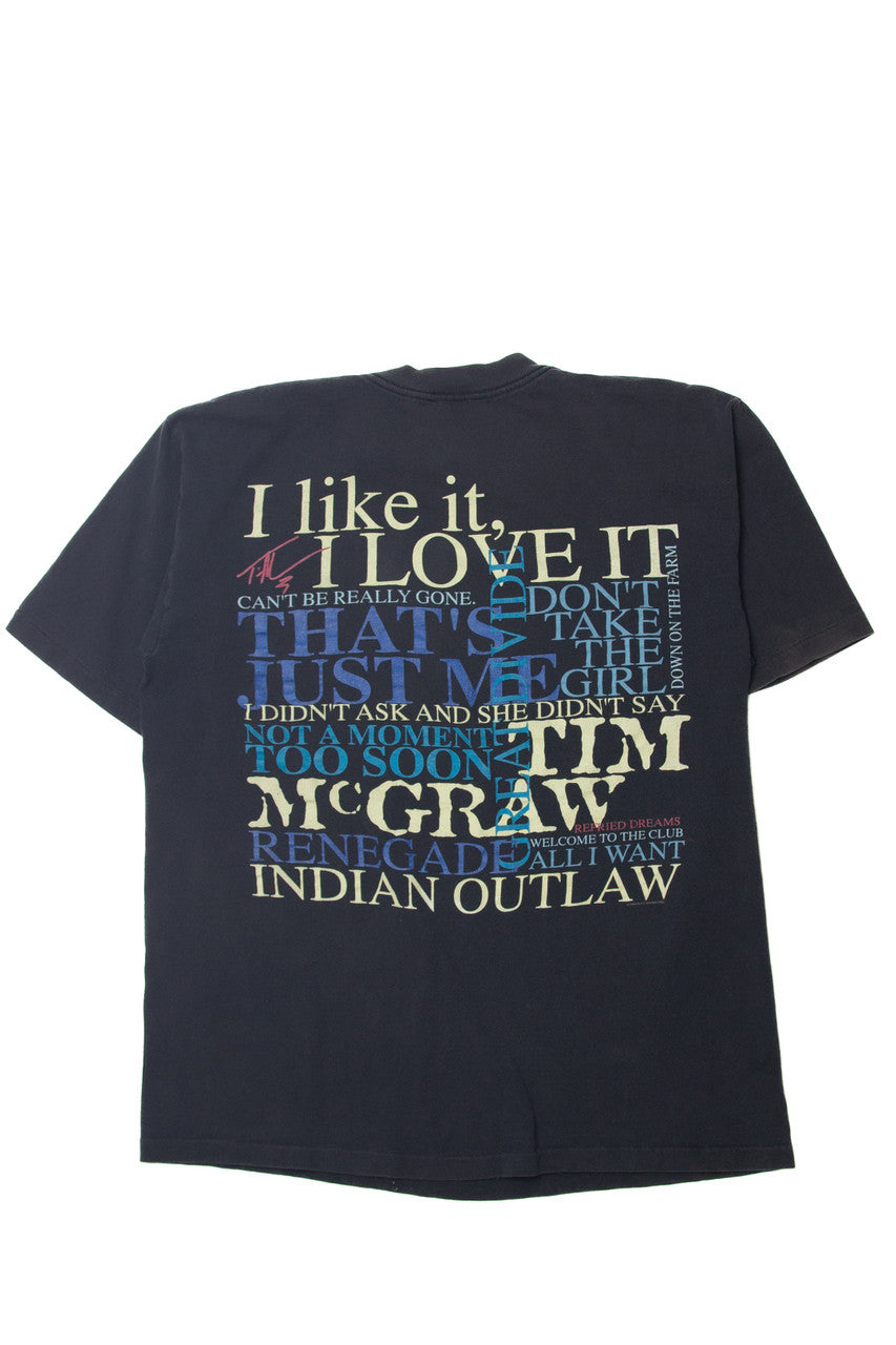 Vintage Tim McGraw Songs T-Shirt (1990s)