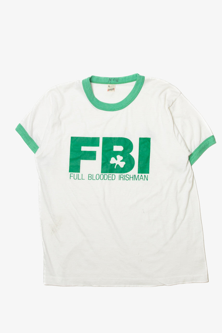 Vintage "FBI Full Blooded Irishman" Screen Stars T-Shirt