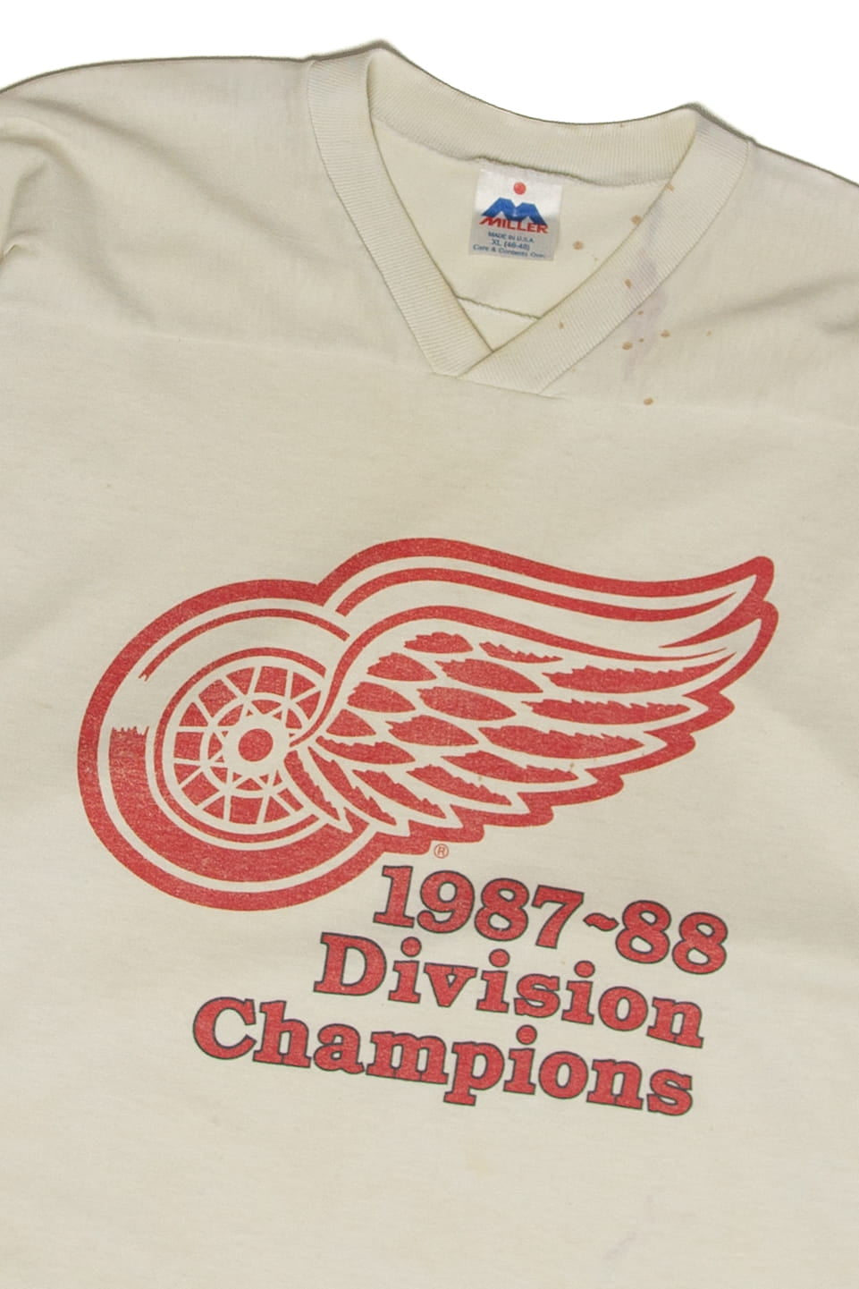 Vintage Detroit Red Wings Division Champions T-Shirt (1980s)