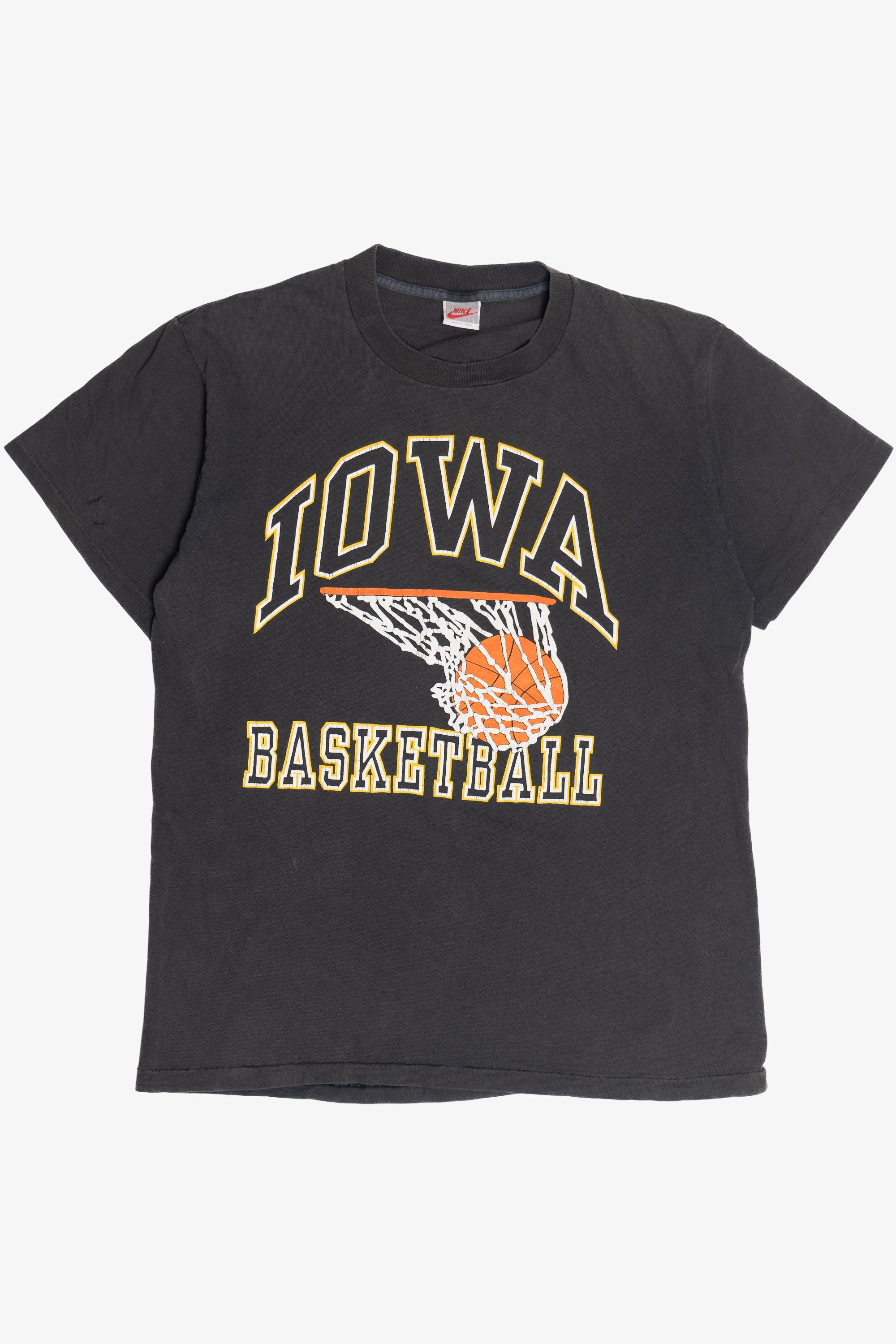 Vintage "Iowa Basketball" Raised Print Nike T-Shirt (1990s)