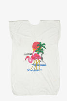 Vintage  "Mazatlan" Flamingo Long V-Neck T-Shirt