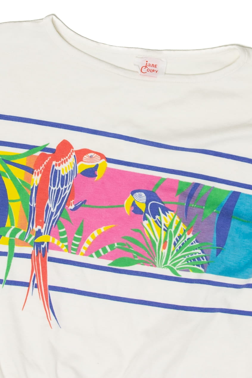 Vintage  Jane Colby Parrots T-Shirt