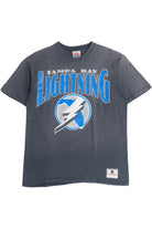 Vintage Distressed NHL Tampa Bay Lightning Single Stitch T-Shirt (1990s)