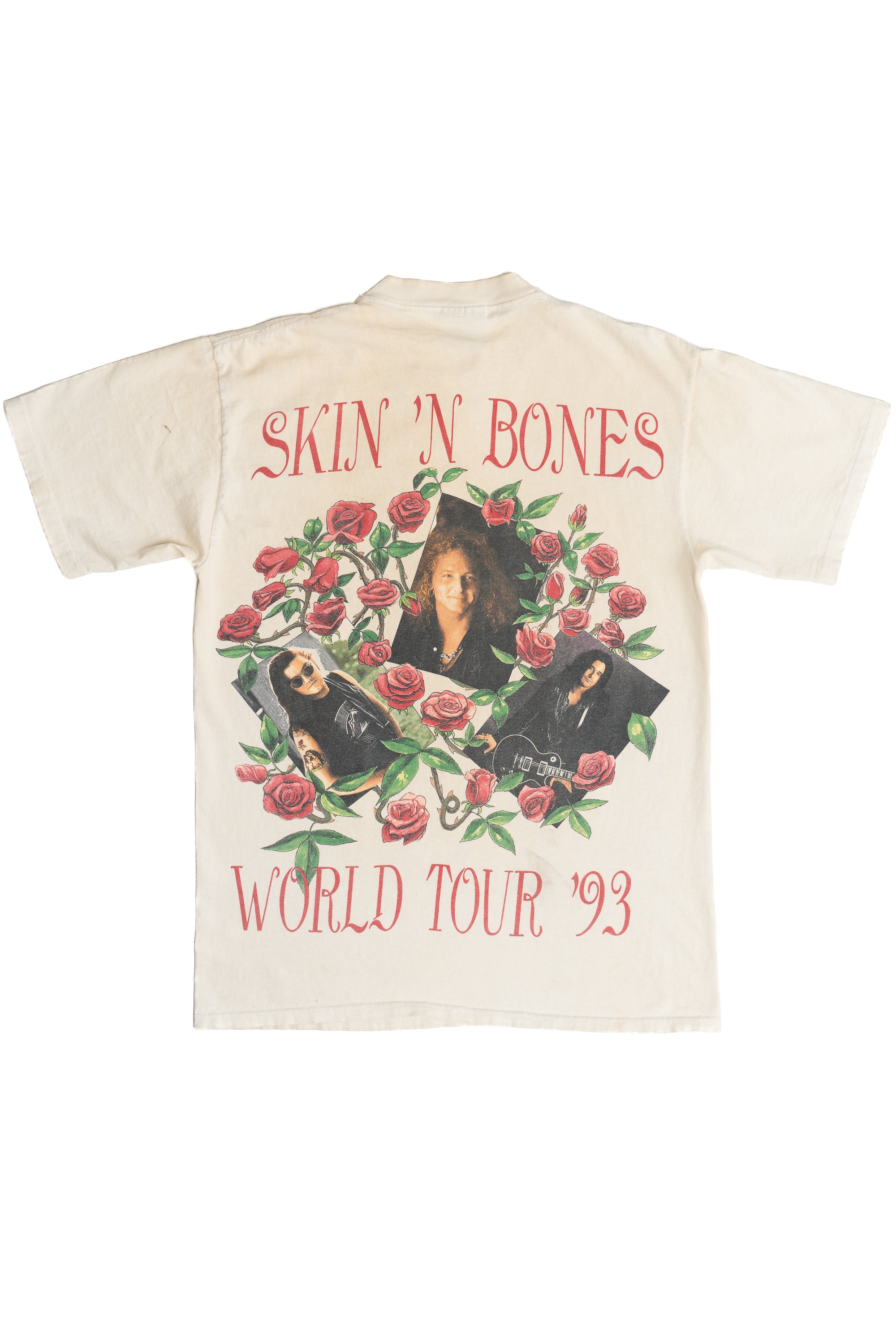 Vintage Guns N' Roses World Tour '93 "Skin N' Bones" Brockum Band T-Shirt