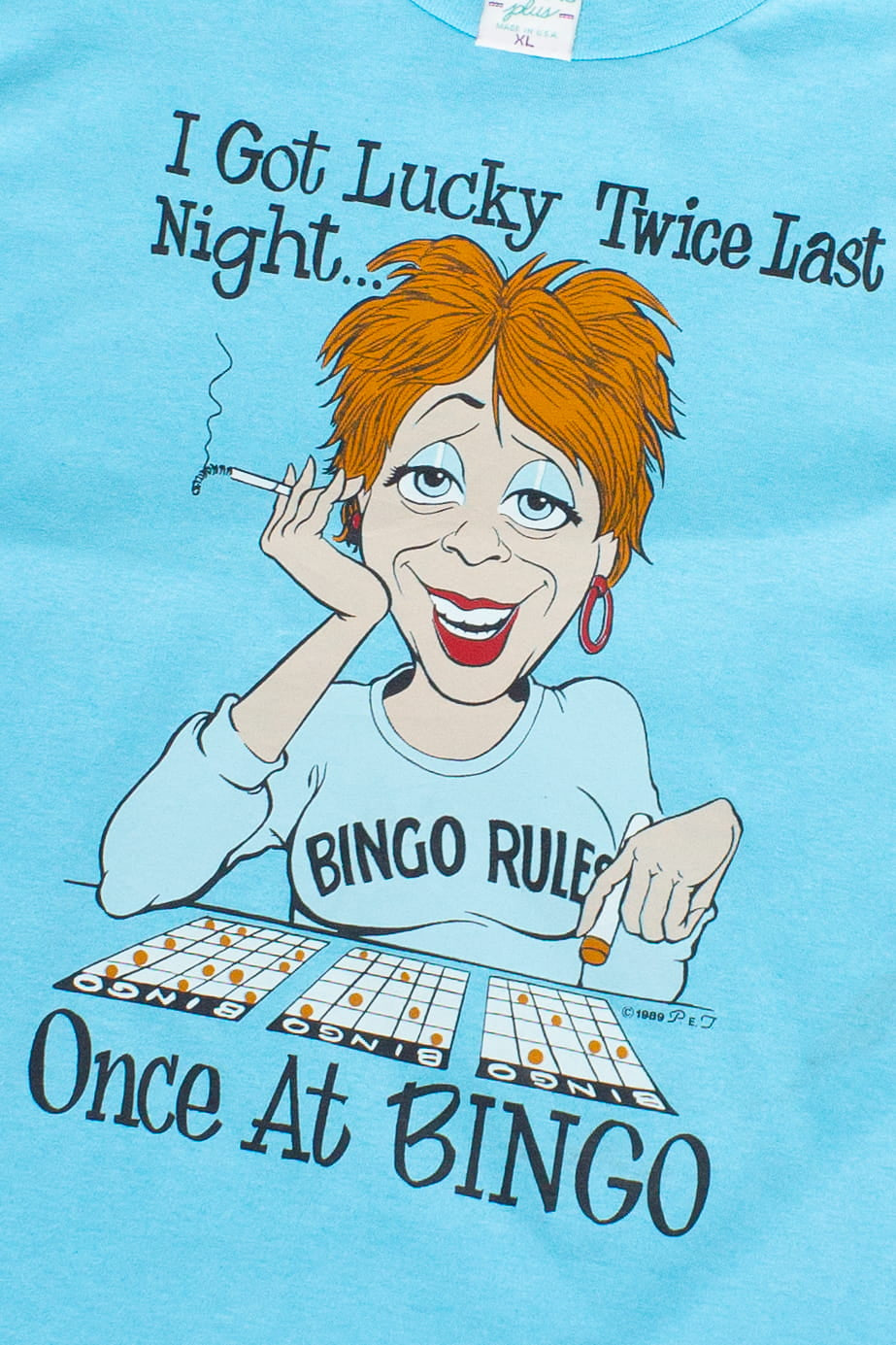 Vintage "Bingo Rules" Graphic T-Shirt (1990s)