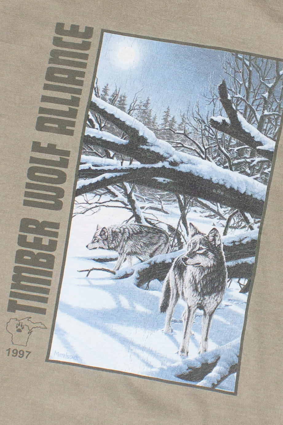 Vintage Timber Wolf Alliance Graphic T-Shirt (1997)