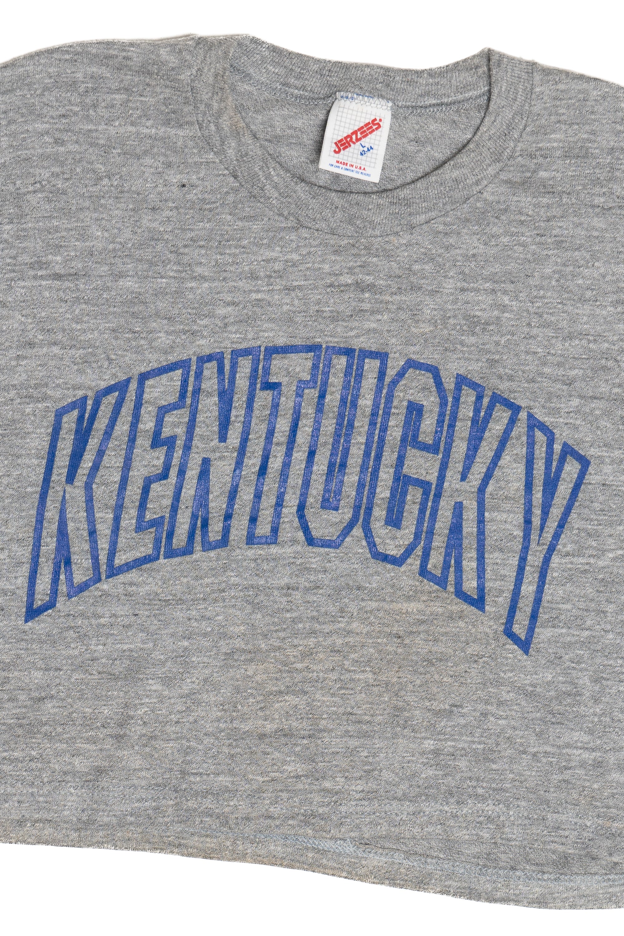 Vintage Kentucky Crop Top Jerzees T-Shirt (1980s)