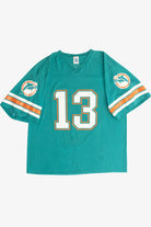 Vintage Miami Dolphins Dan Marino 13 Logo 7 T-Shirt Jersey (1980s)