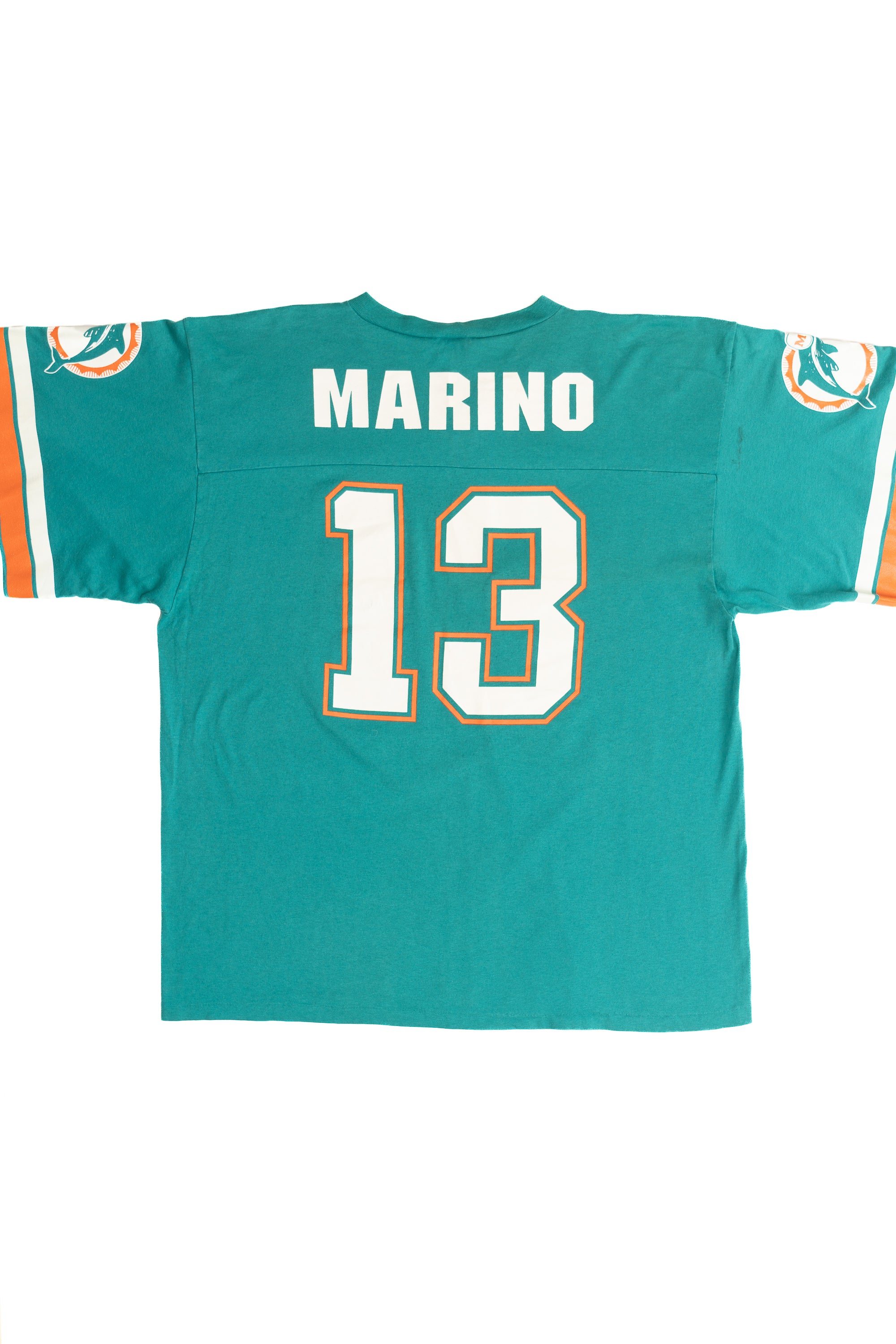 Vintage Miami Dolphins Dan Marino 13 Logo 7 T-Shirt Jersey (1980s)