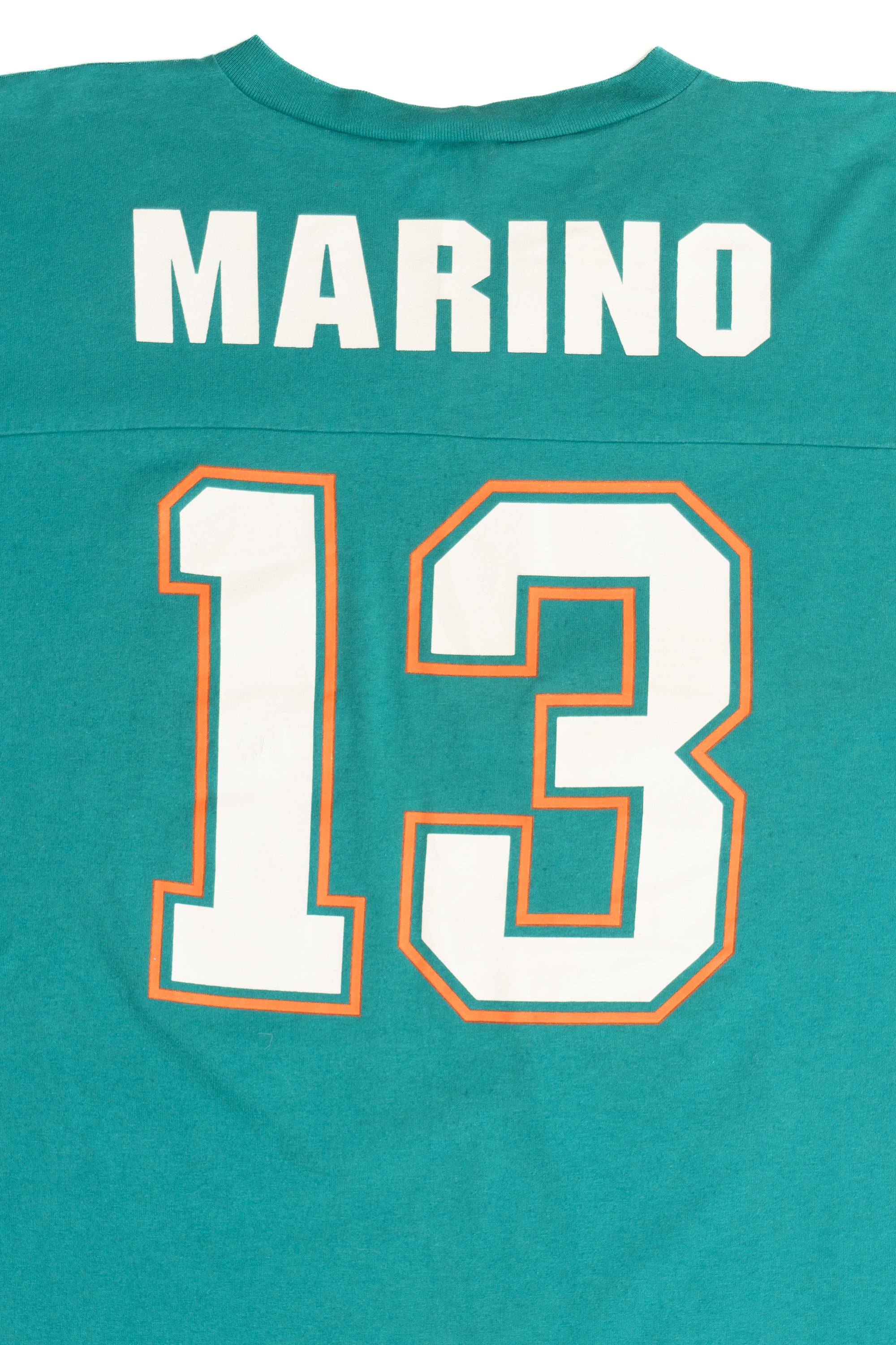 Vintage Miami Dolphins Dan Marino 13 Logo 7 T-Shirt Jersey (1980s)