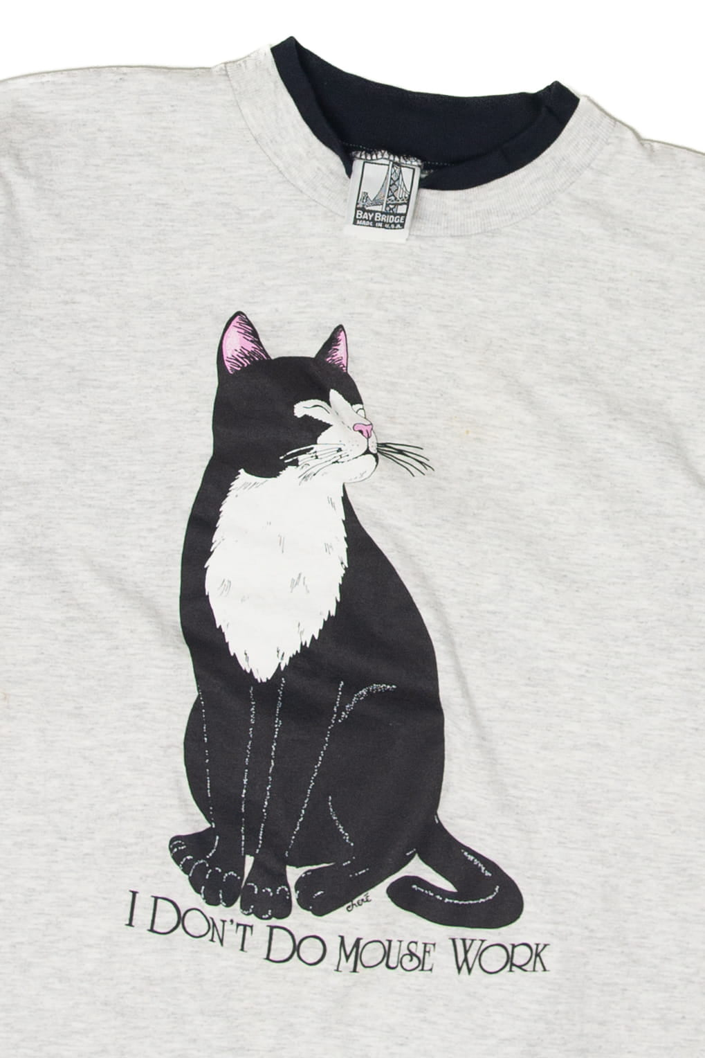 Vintage "I Don't Do Mouse Work" T-Shirt (1990s)
