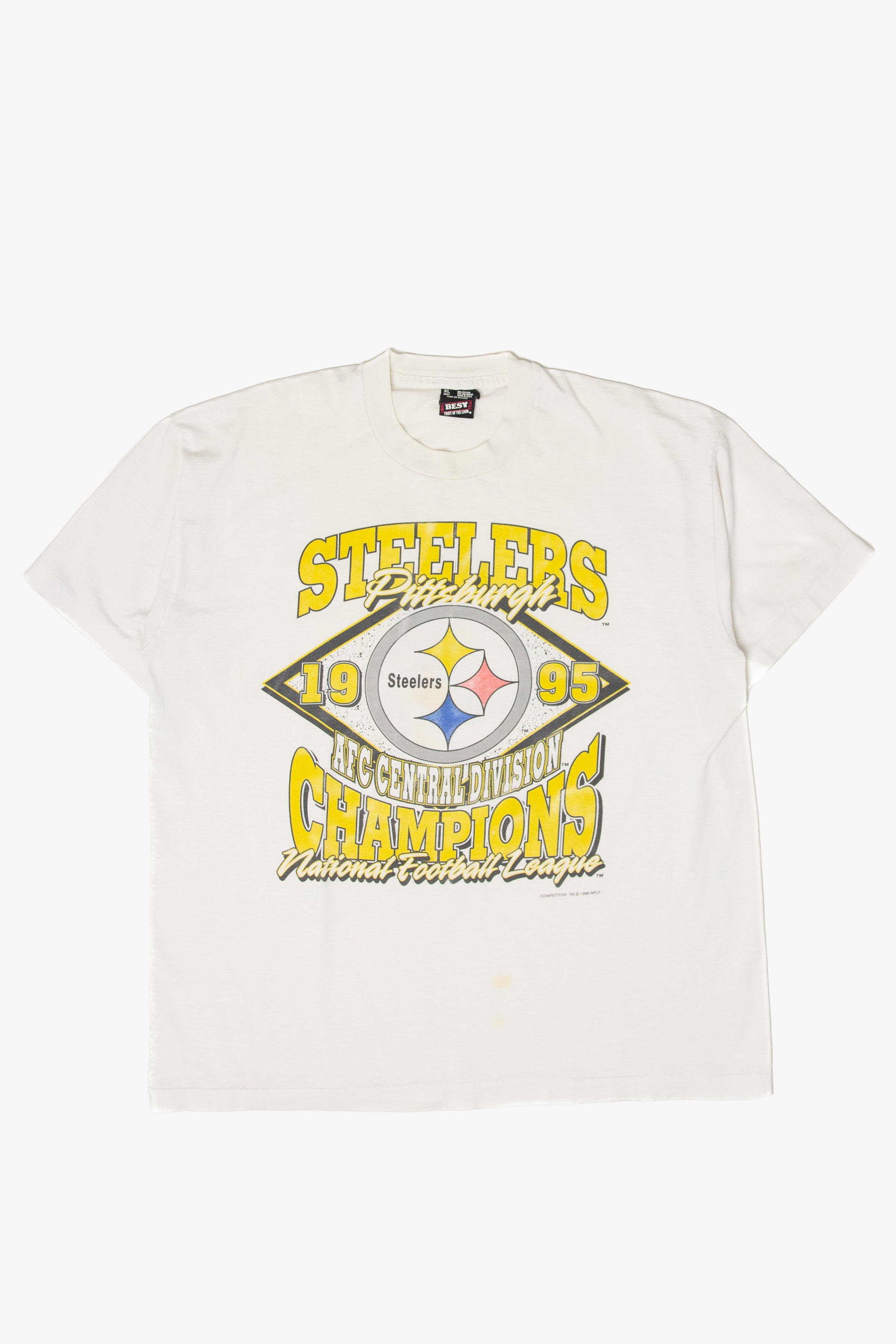Vintage Pittsburg Steelers 1995 AFC Central Divisions Champions T-Shirt (1990s)