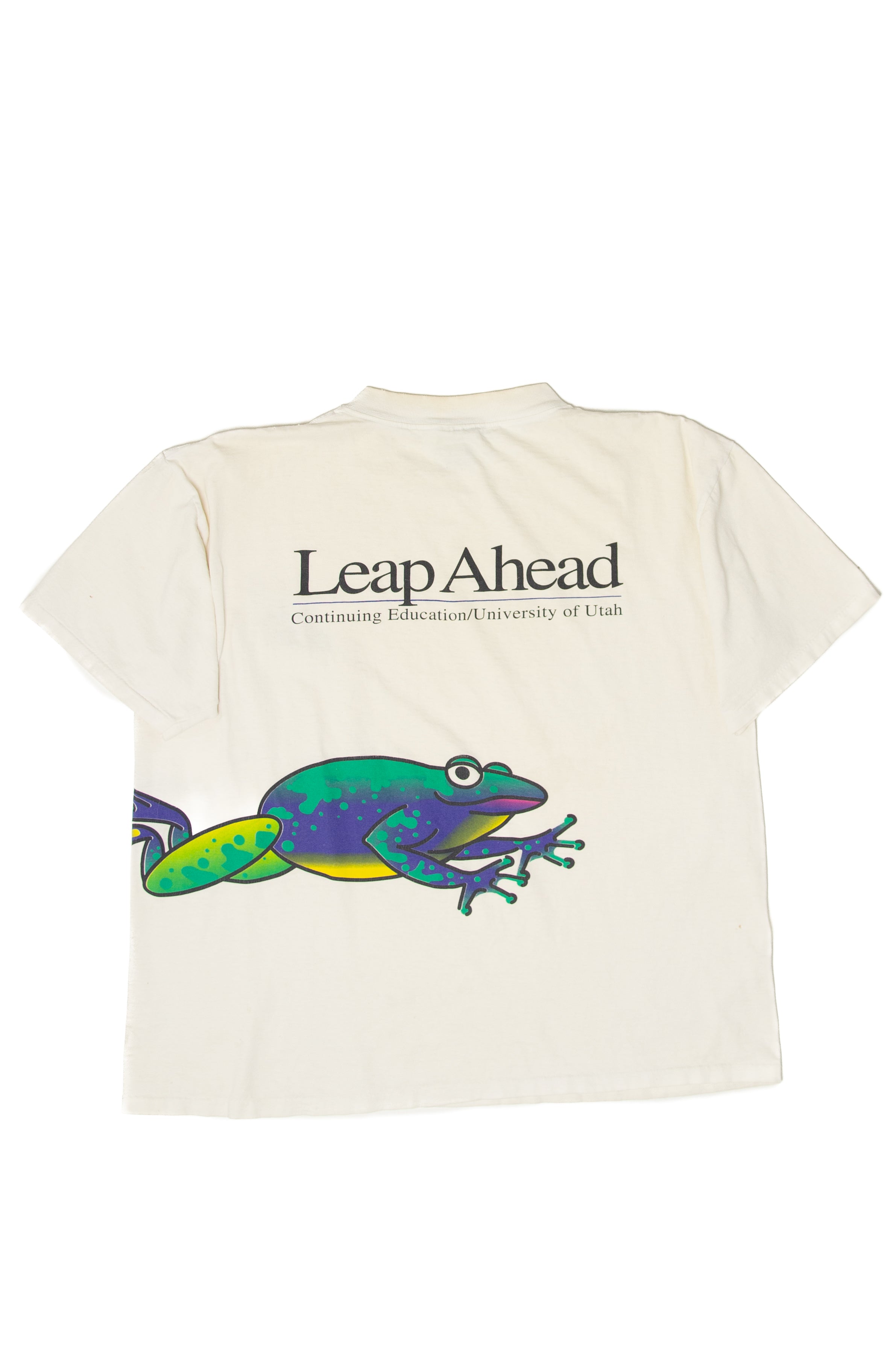 Vintage "Leap Ahead" Park City Library Utah Opening T-Shirt (1990s)