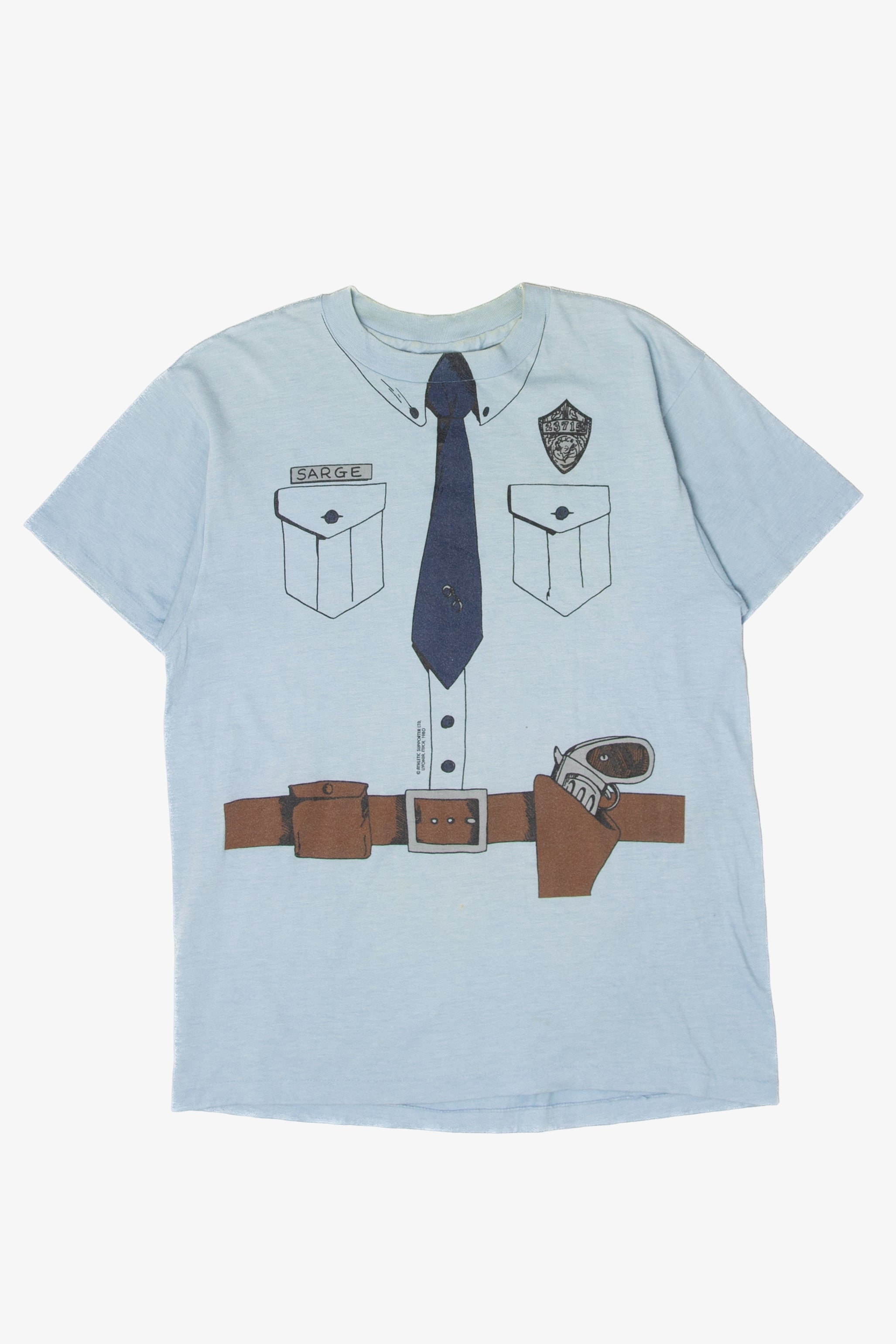 Vintage "Sarge" Police Cop Uniform T-Shirt (1980s)