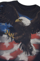 Vintage Distressed Bald Eagle American Flag T-Shirt