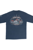 Vintage Orange County Choppers "OCC" Flame Sleeve Long Sleeve T-Shirt (2000s)