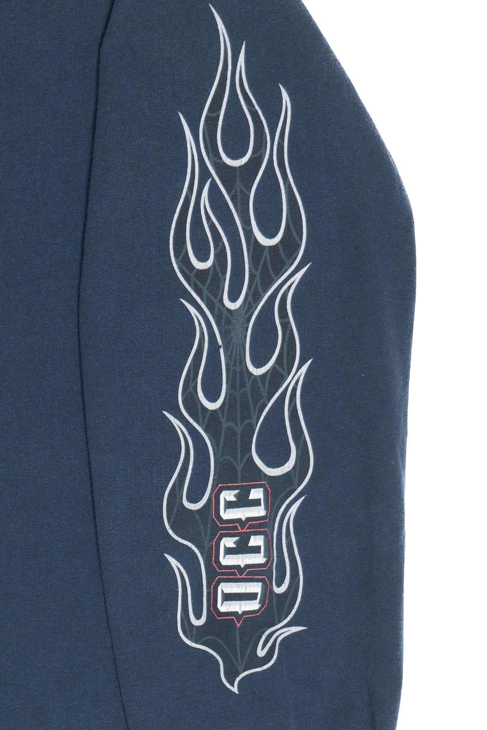 Vintage Orange County Choppers "OCC" Flame Sleeve Long Sleeve T-Shirt (2000s)