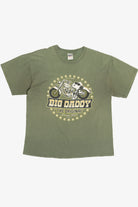Distressed Snoopy Joe Cool "Big Daddy" Motorcycle T-Shirt