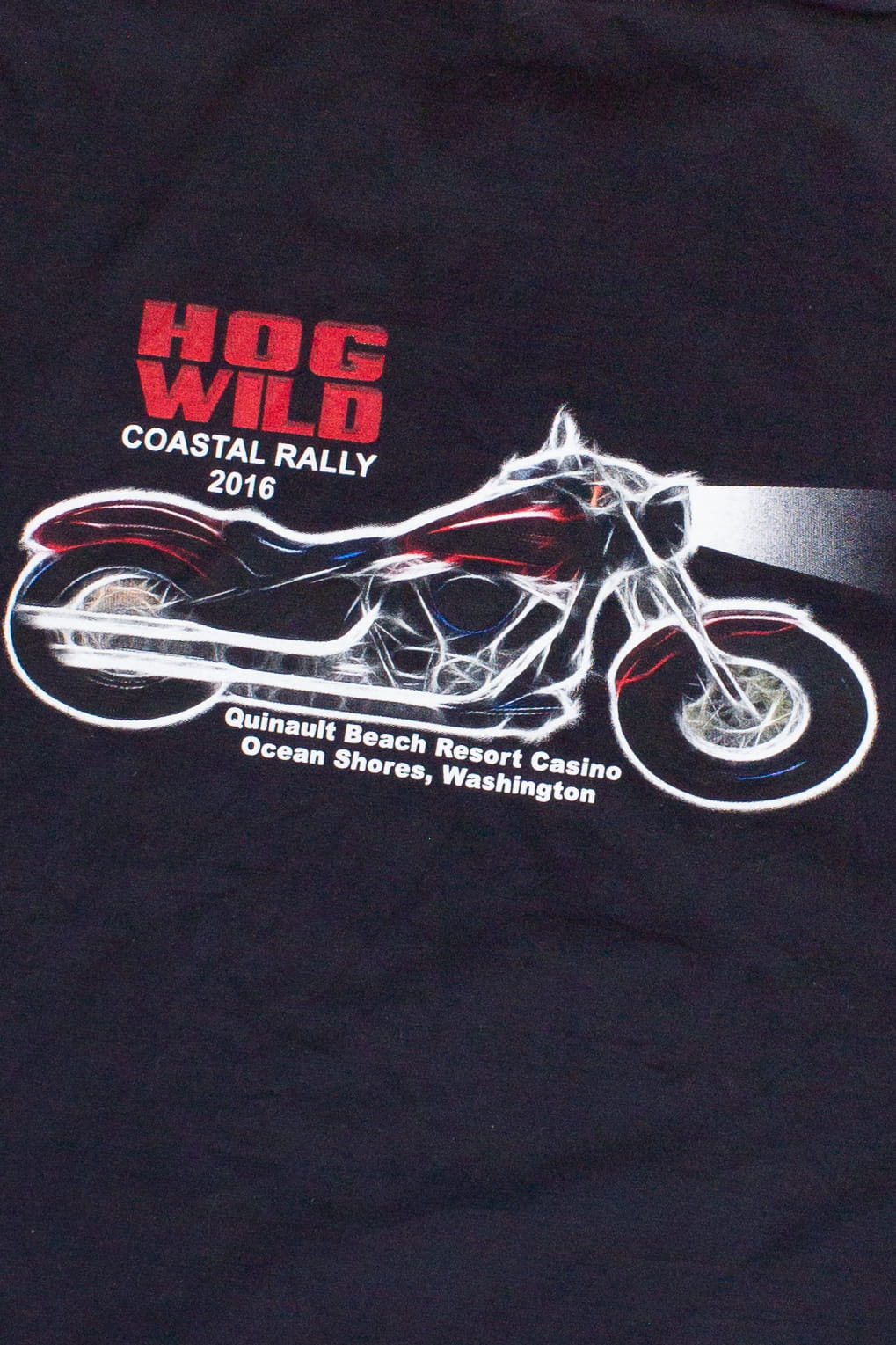 Hog Wild Motorcycle Coastal Rally 2016 T-Shirt