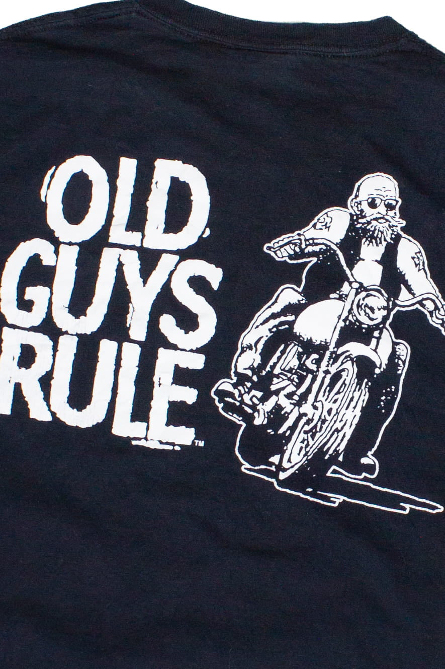 Old Guys Rule Motorcycle Graphic T-Shirt