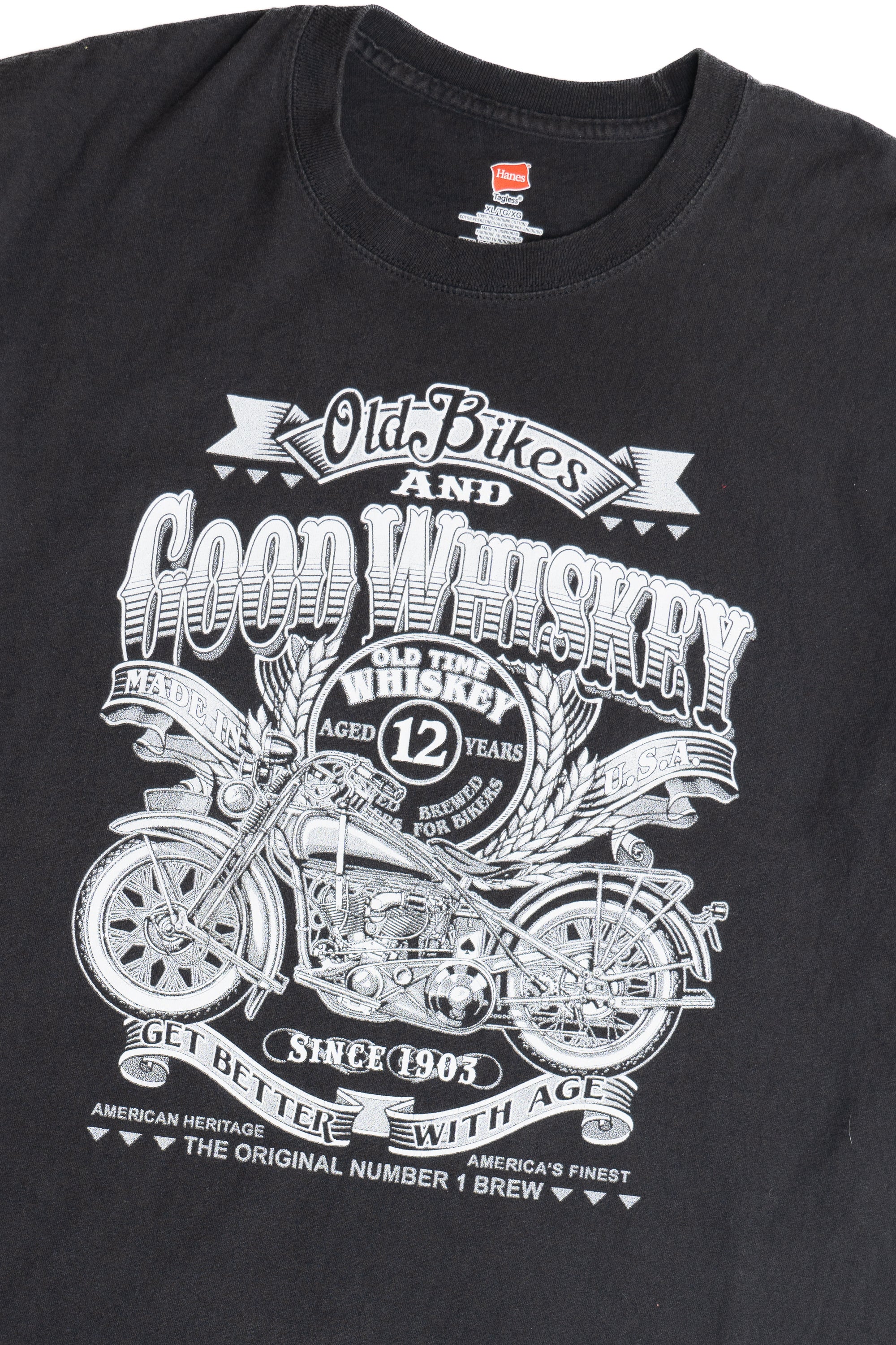 Old Time Whiskey Motorcycle T-Shirt