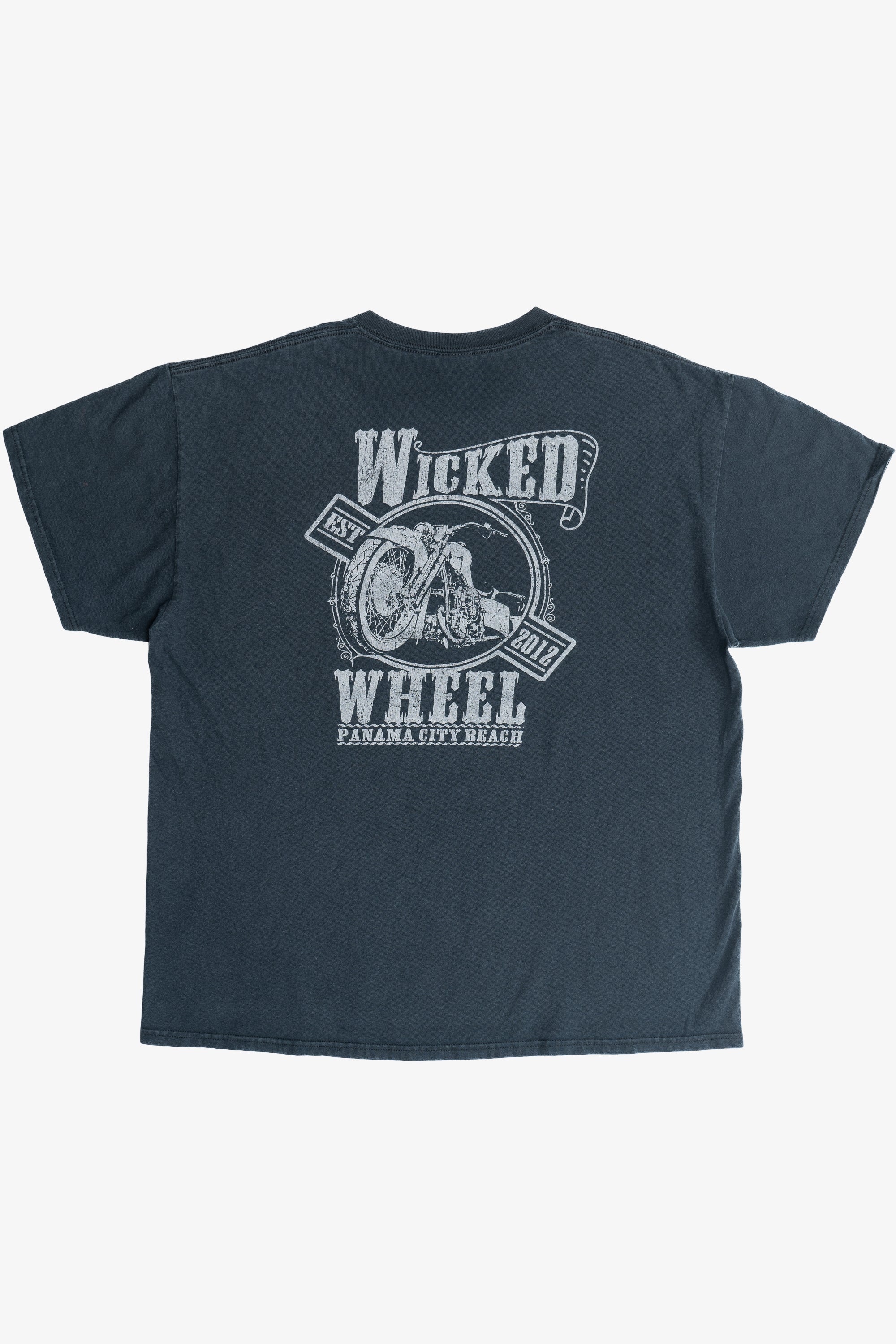 Vintage Wicked Wheel Panama City Beach Motorcycle T-Shirt