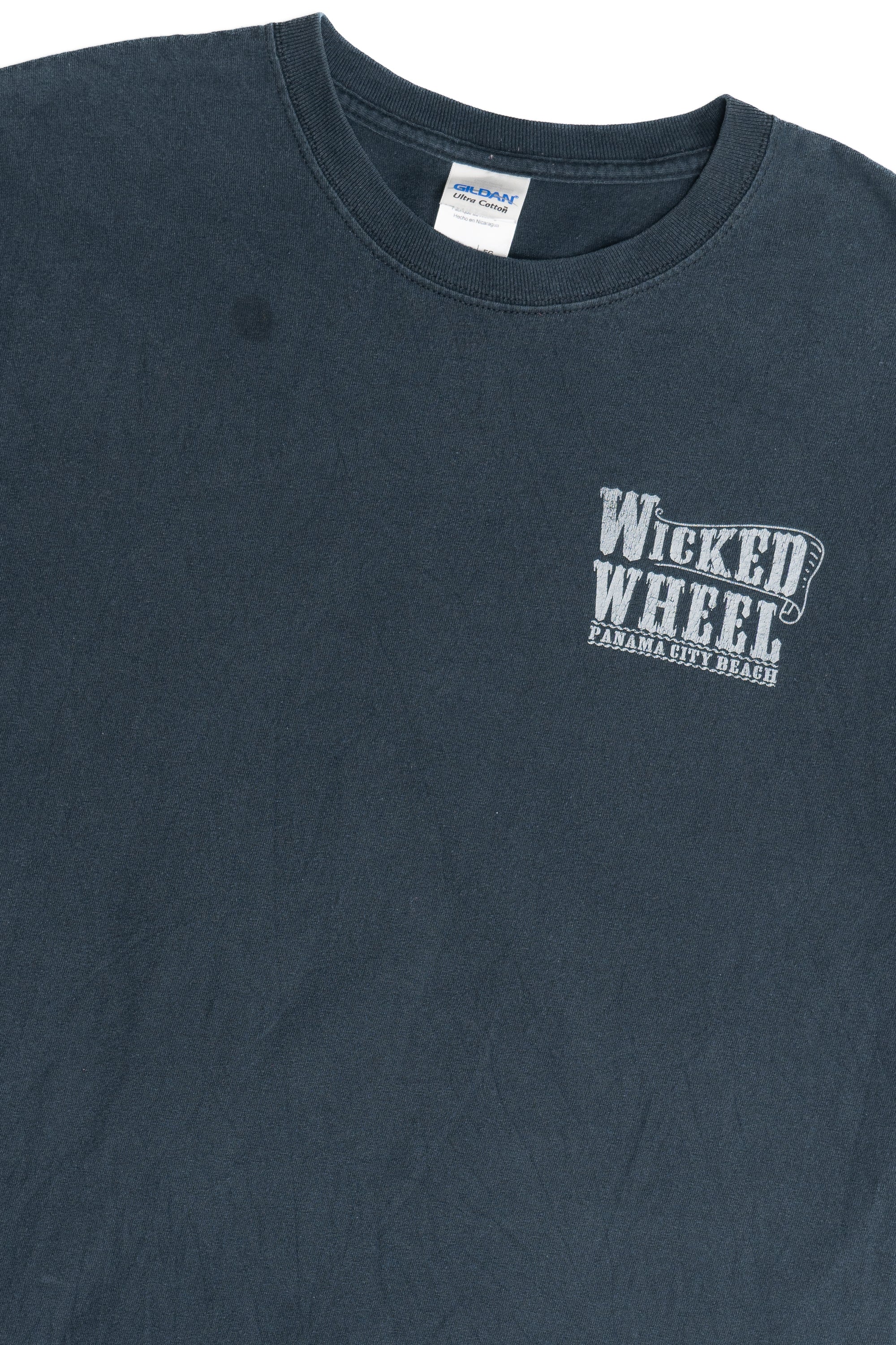 Vintage Wicked Wheel Panama City Beach Motorcycle T-Shirt