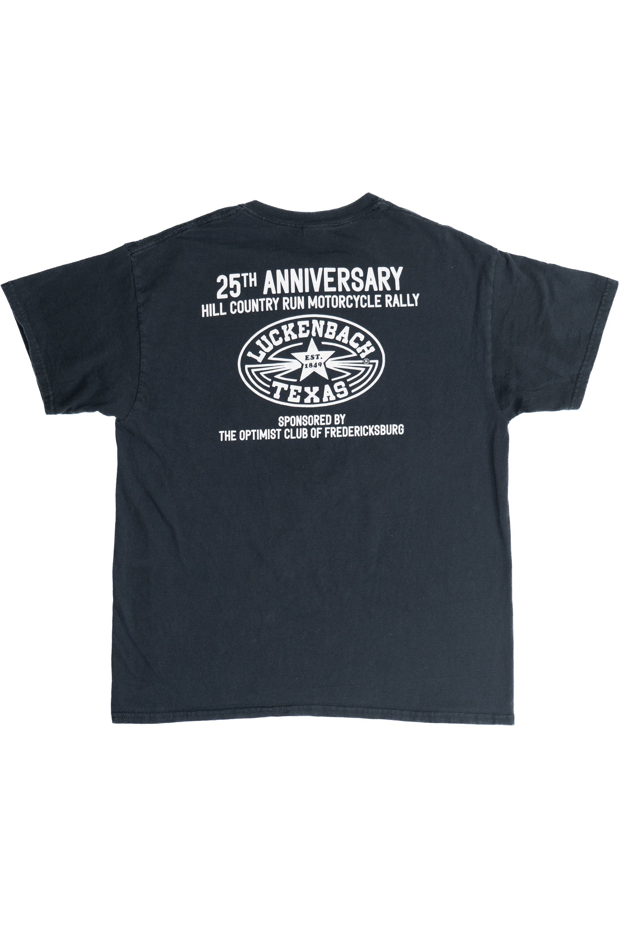 Hill Country Run Motorcycle Rally 25th Anniversary T-Shirt