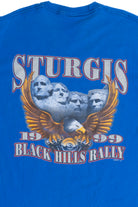 Vintage 1999 Sturgis Black Hills Motorcycle "Rally Of The Millennium" T-Shirt (1990s)