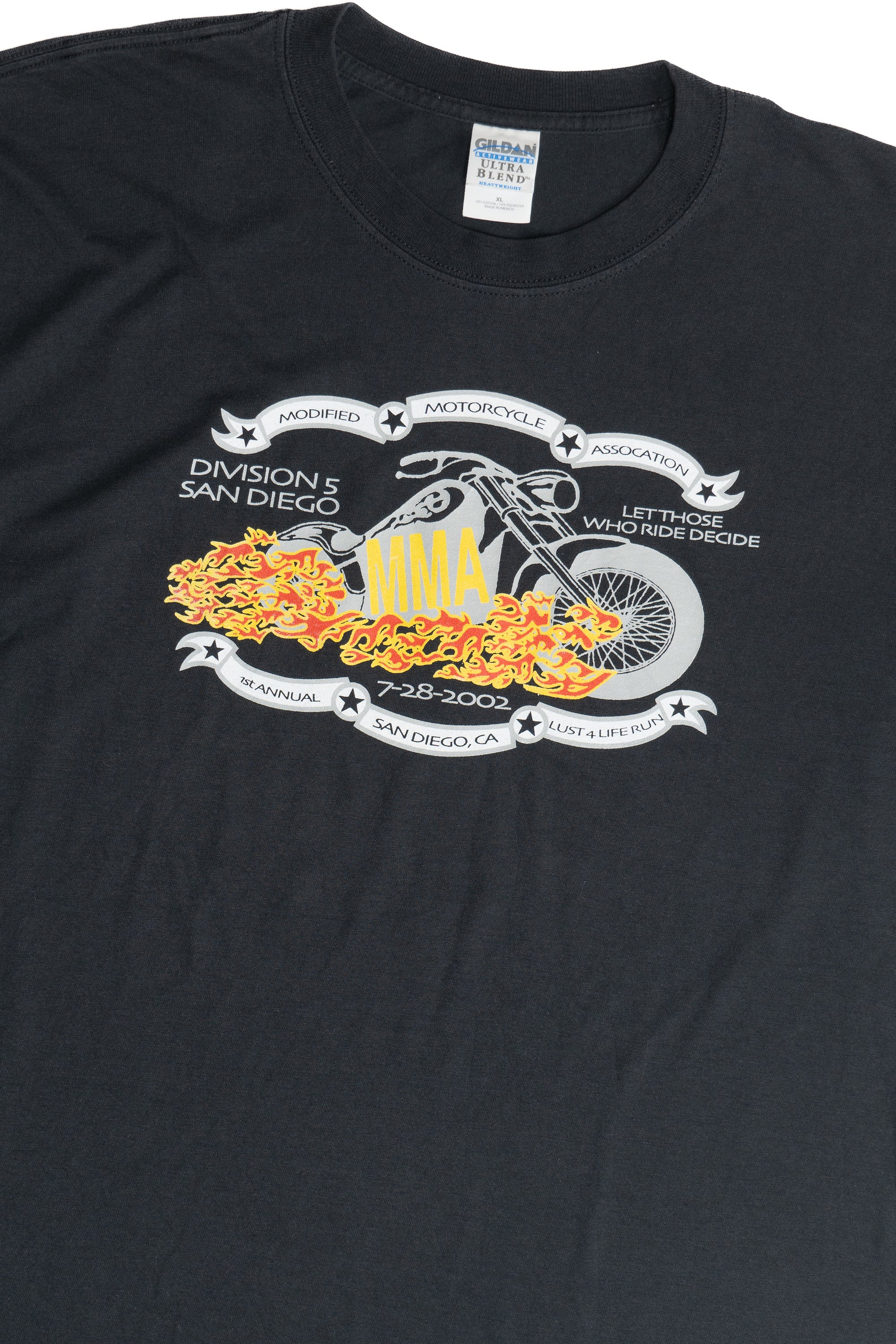 Vintage MMA Modified Motorcycle Association 1st Annual "Lust 4 Life" Run T-Shirt