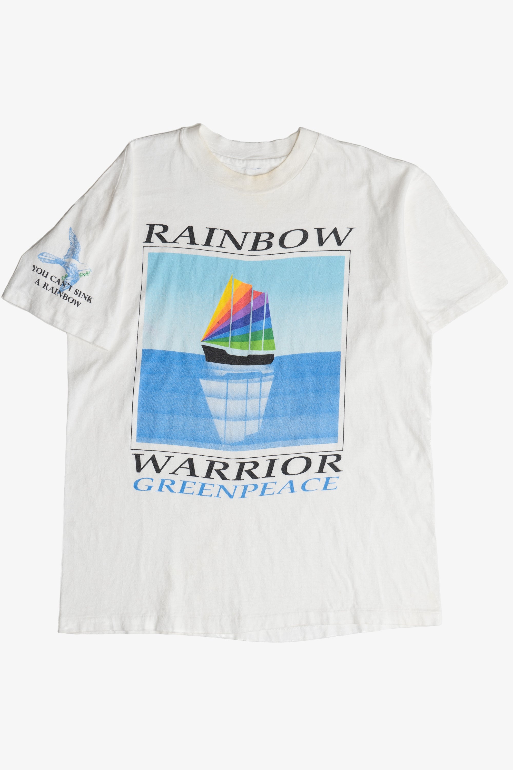 Vintage Greenpeace Rainbow Warrior T-Shirt (1990s)